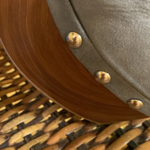 Jessica Simpson Dalia Powder Blue Suede Clogs with Silver Studds. - Picture 3 of 14